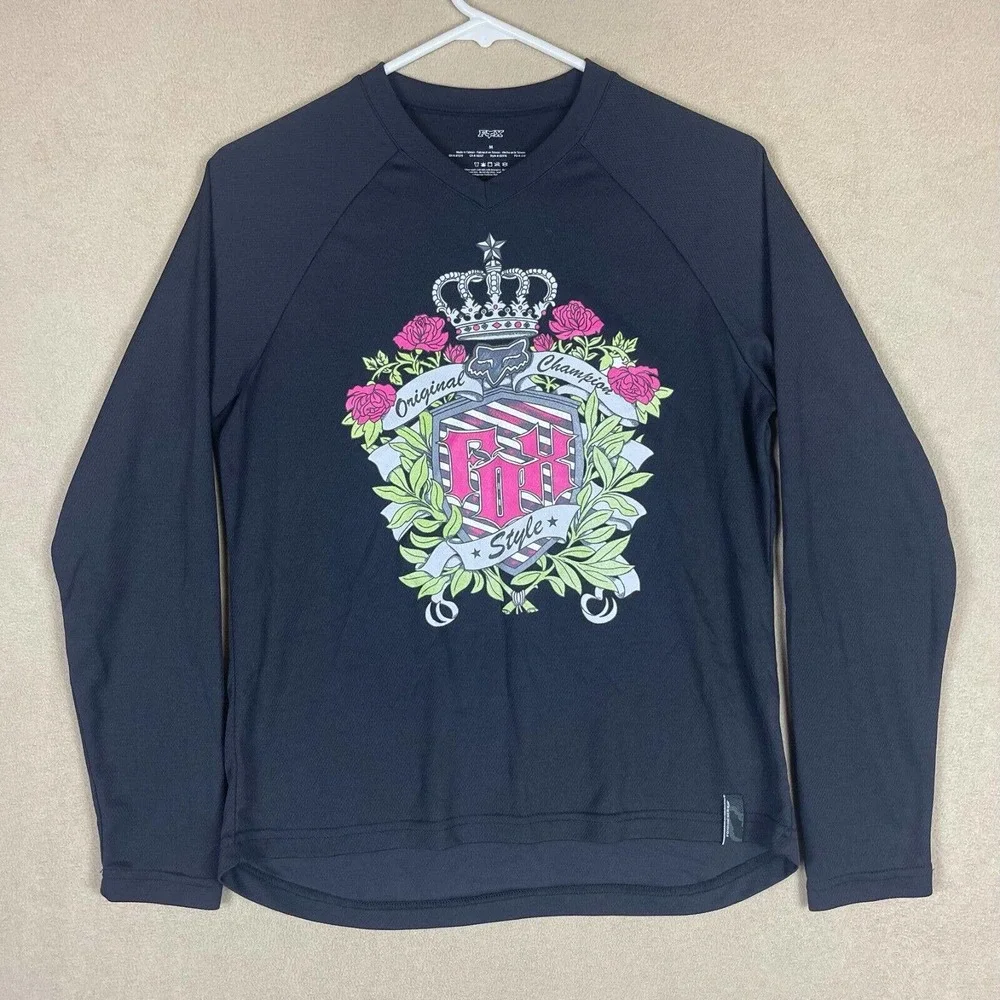 Fox Racing Womens M Performance Long Sleeve Top The Original Champion Style